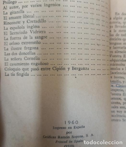Libros: NOVELAS EJEMPLARES, CERVANTES, RAMON SOPENA 1960 - Foto 3