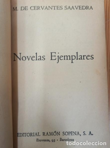 Libros: NOVELAS EJEMPLARES, CERVANTES, RAMON SOPENA 1960 - Foto 4