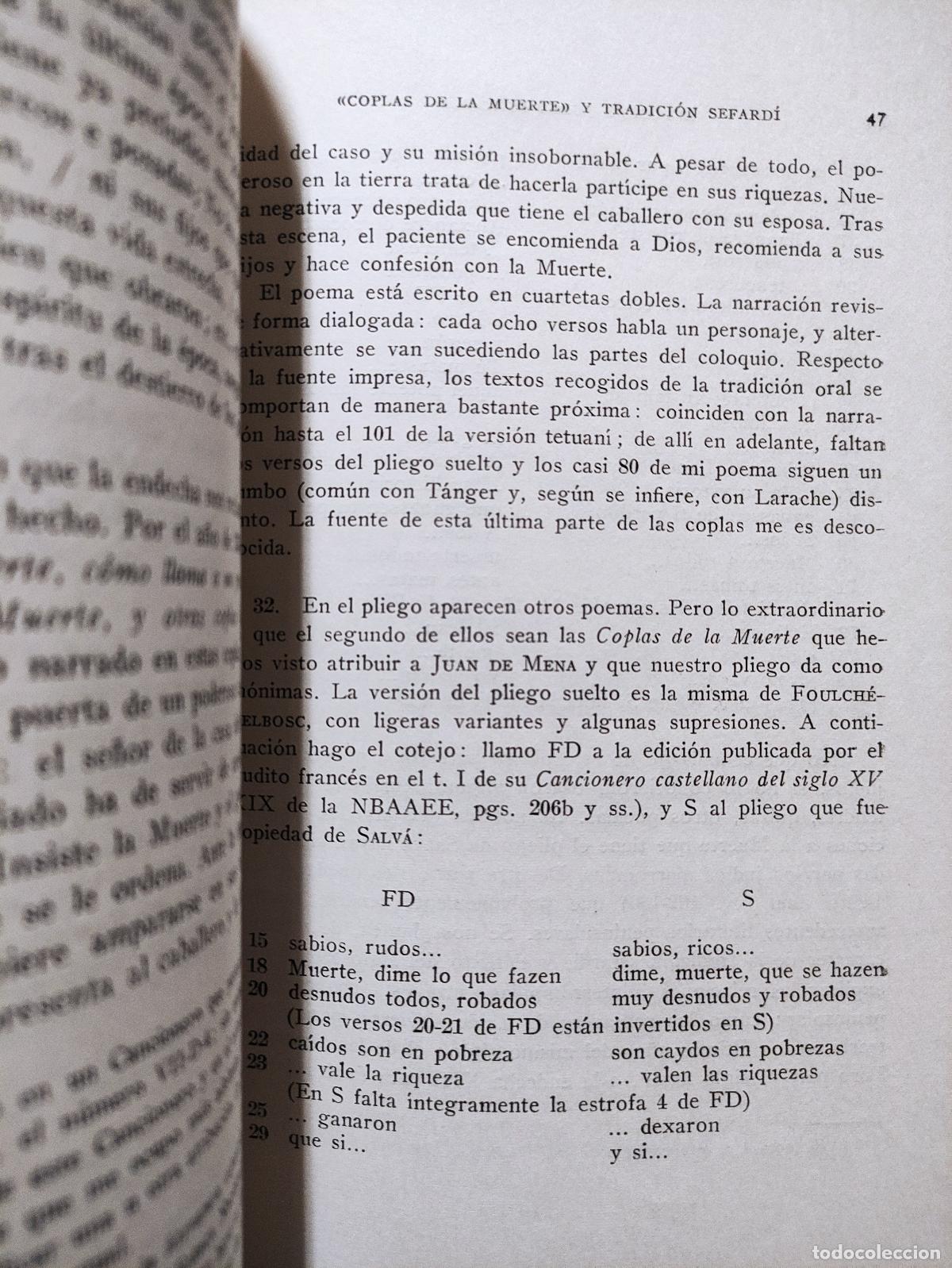 Libros: ENDECHAS JUDEO ESPA&Ntilde;OLAS - EDICION REFUNDIDA - MANUEL ALVAR - Foto 3