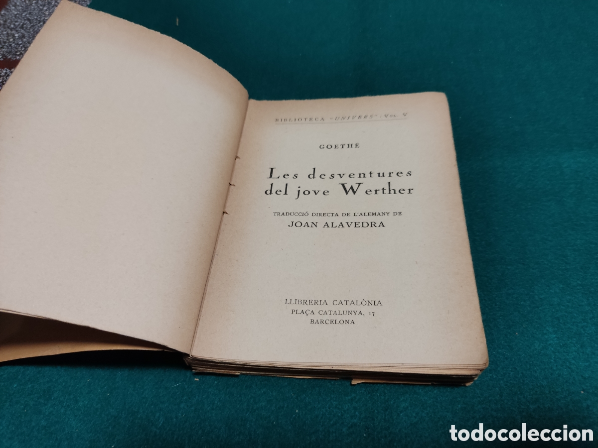 Libros: Libro Les desventures de Werther, Goethe - Foto 4
