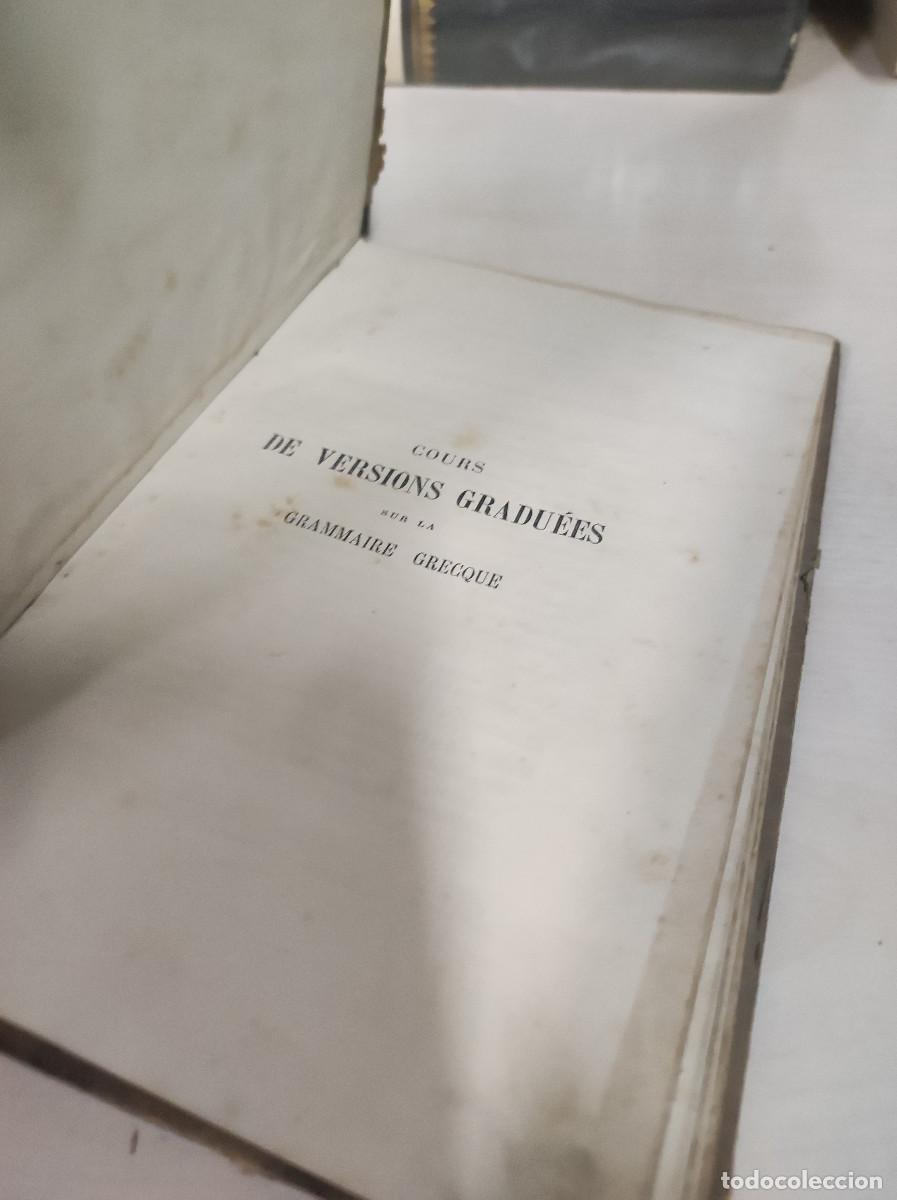 Libros: COURS DE VERSIONS GRADUEES GRAMMAIRE GRECQUE - Foto 6