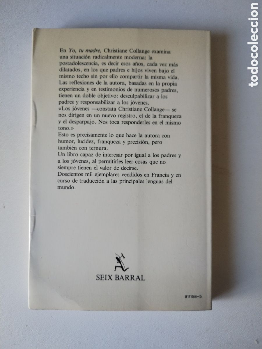Libros: YO, TU MADRE/AUTOAYUDA CHRISTIANE COLLANGE - Foto 3