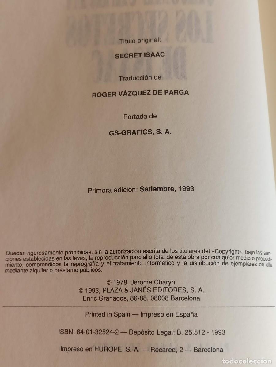Libros: Los secretos de Isaac Jerome Charyn - Foto 3