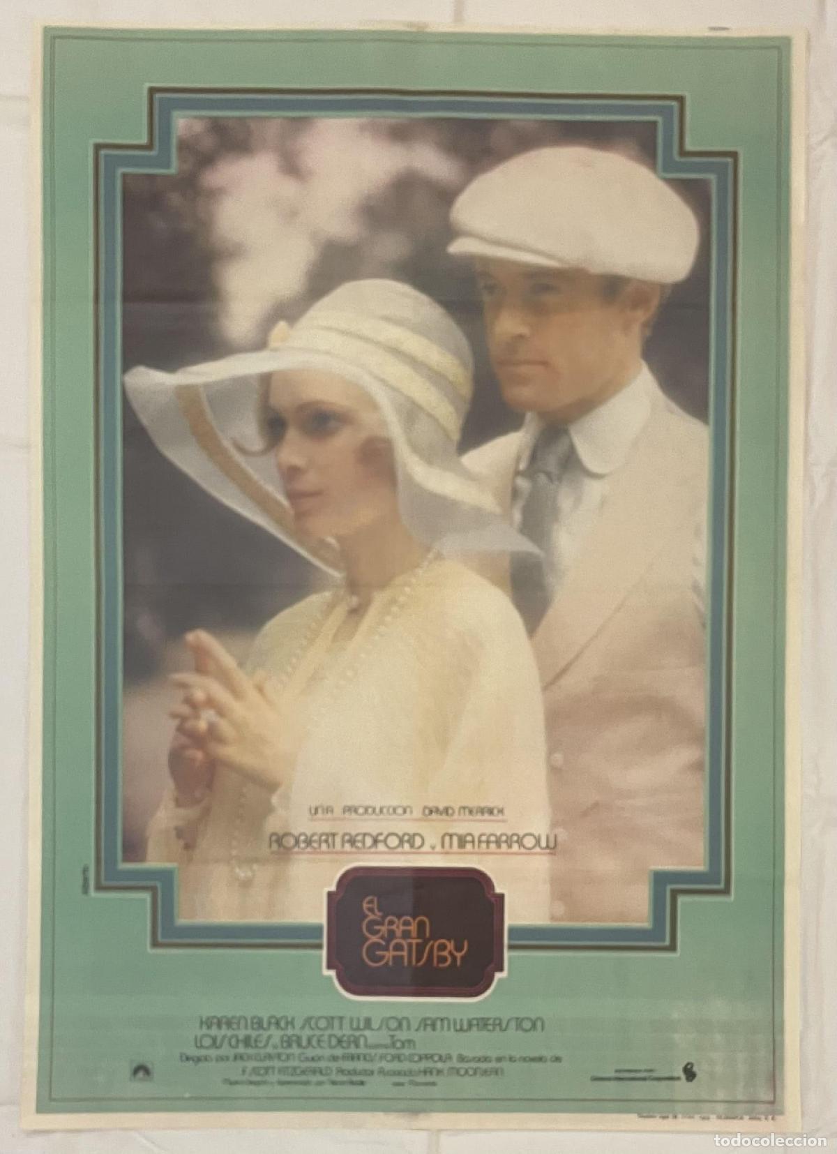Libros: El Gran Gatsby. Cartel original de la pel&iacute;cula. - Foto 1
