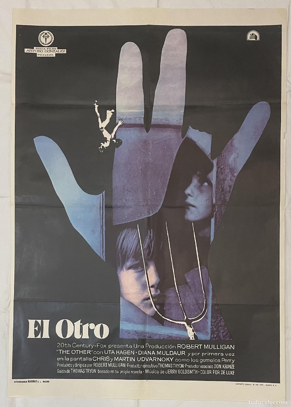 Libros: El Otro. Cartel original de la pel&iacute;cula. - Foto 1