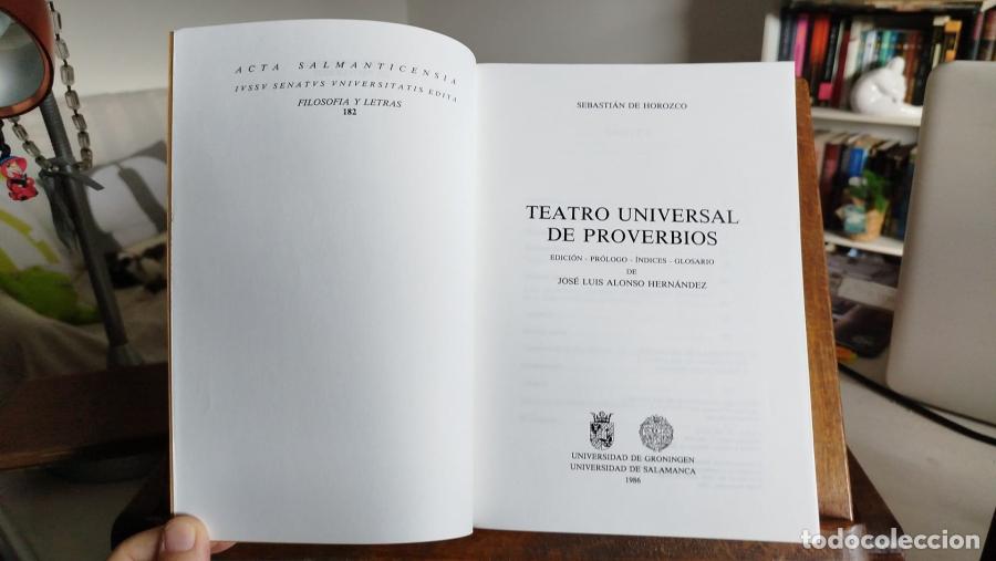 Libros: Teatro universal de proverbios - - Foto 3