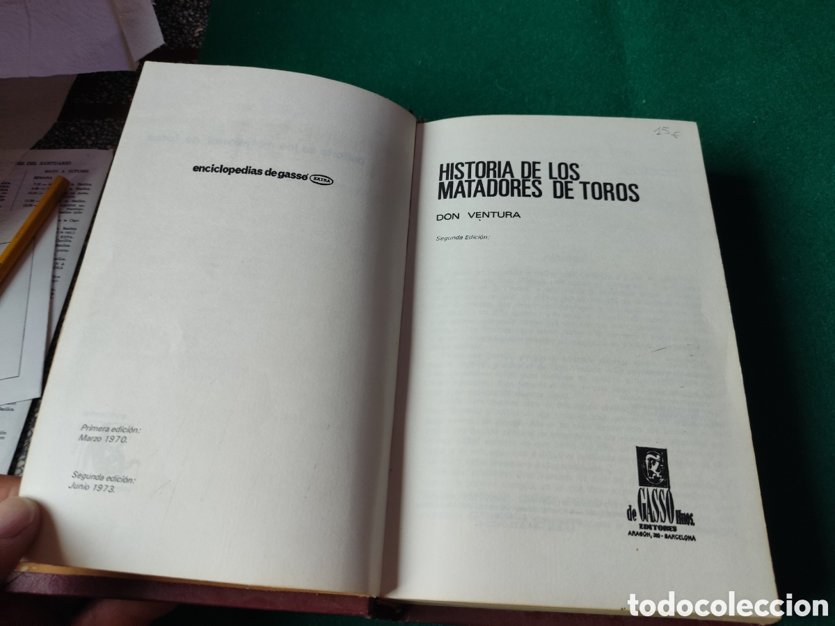 Libros: Libro historia de los matadores de toros 1 edici&oacute;n 1970 - Foto 4