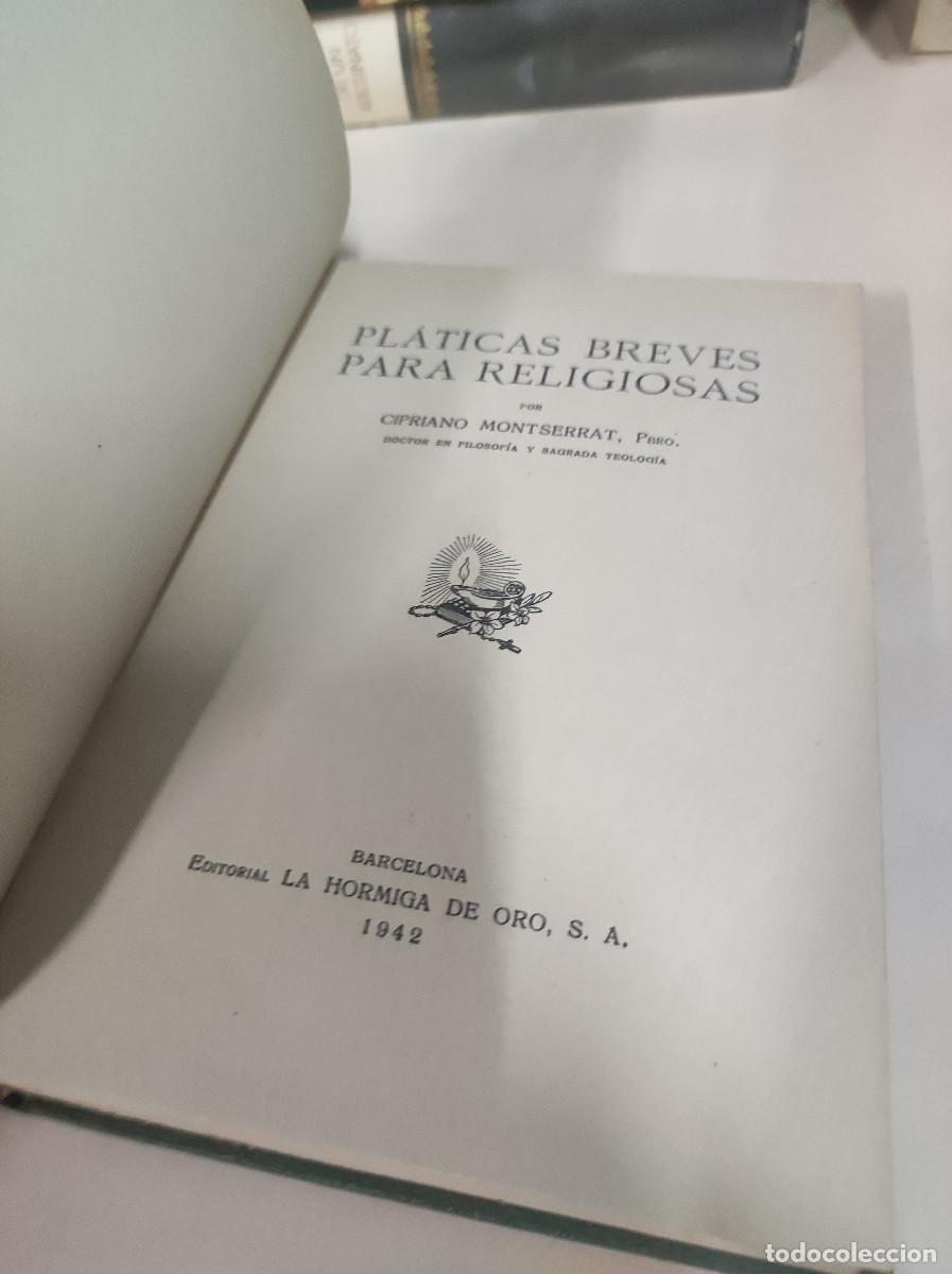 Libros: PLATICAS BREVES PARA RELIGIOSAS Cipriano Montserrat - Foto 2