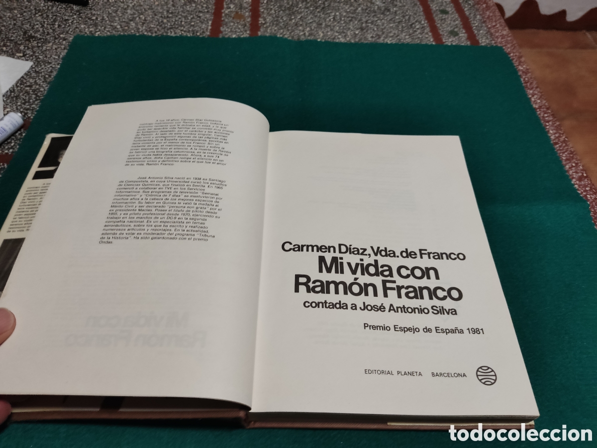 Libros: Libro m&iacute; vida con Ram&oacute;n Franco contada a Jose Antonio Silva - Foto 3