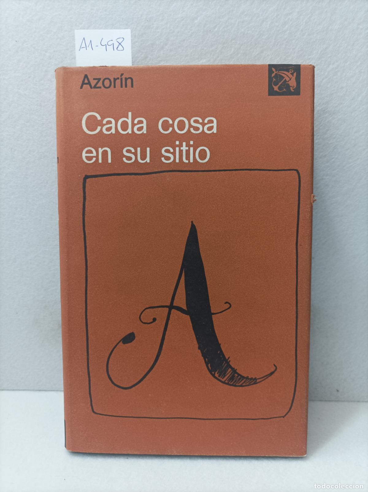 Libros: AZOR&Iacute;N: - Cada cosa en su sitio. - Foto 1