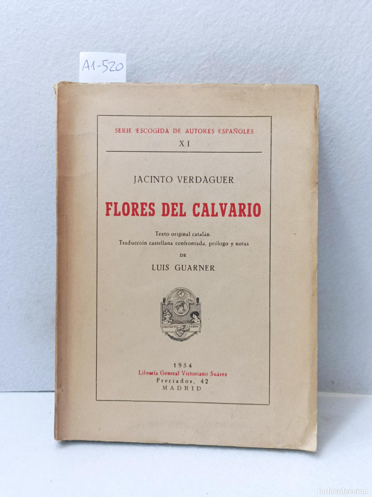 Libros: VERDAGUER, Jacinto: - Flores del calvario. - Foto 1