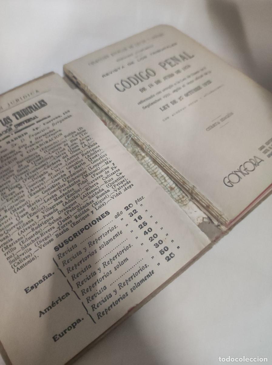 Libros: C&oacute;digo Penal. Clecci&oacute;n escolar de Leyes y C&oacute;digos. Gongora. - Foto 2
