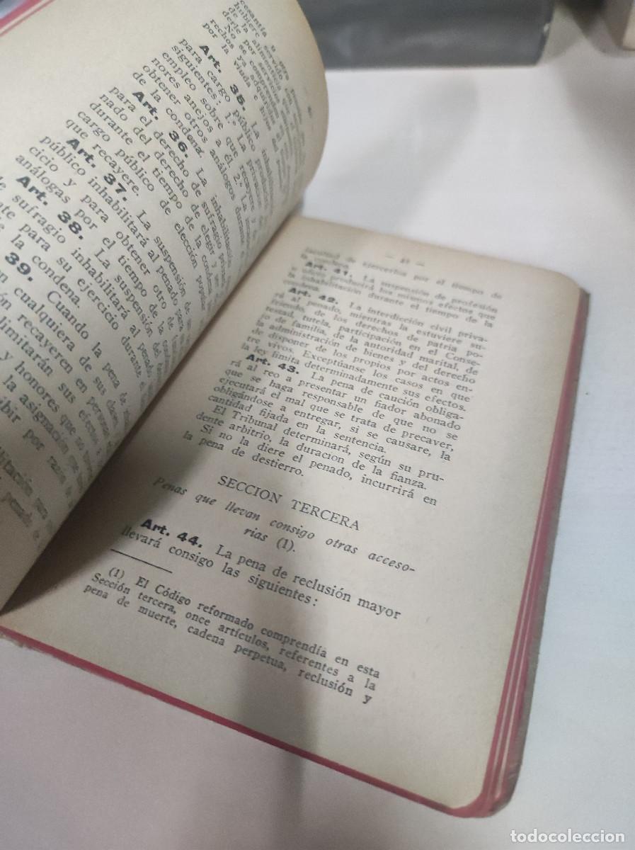Libros: C&oacute;digo Penal. Clecci&oacute;n escolar de Leyes y C&oacute;digos. Gongora. - Foto 4