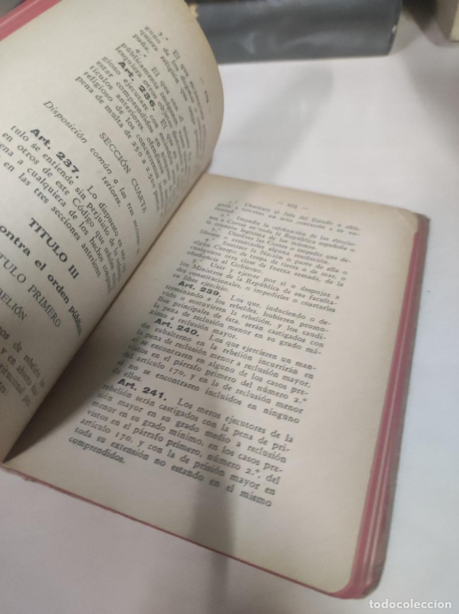 Libros: C&oacute;digo Penal. Clecci&oacute;n escolar de Leyes y C&oacute;digos. Gongora. - Foto 5