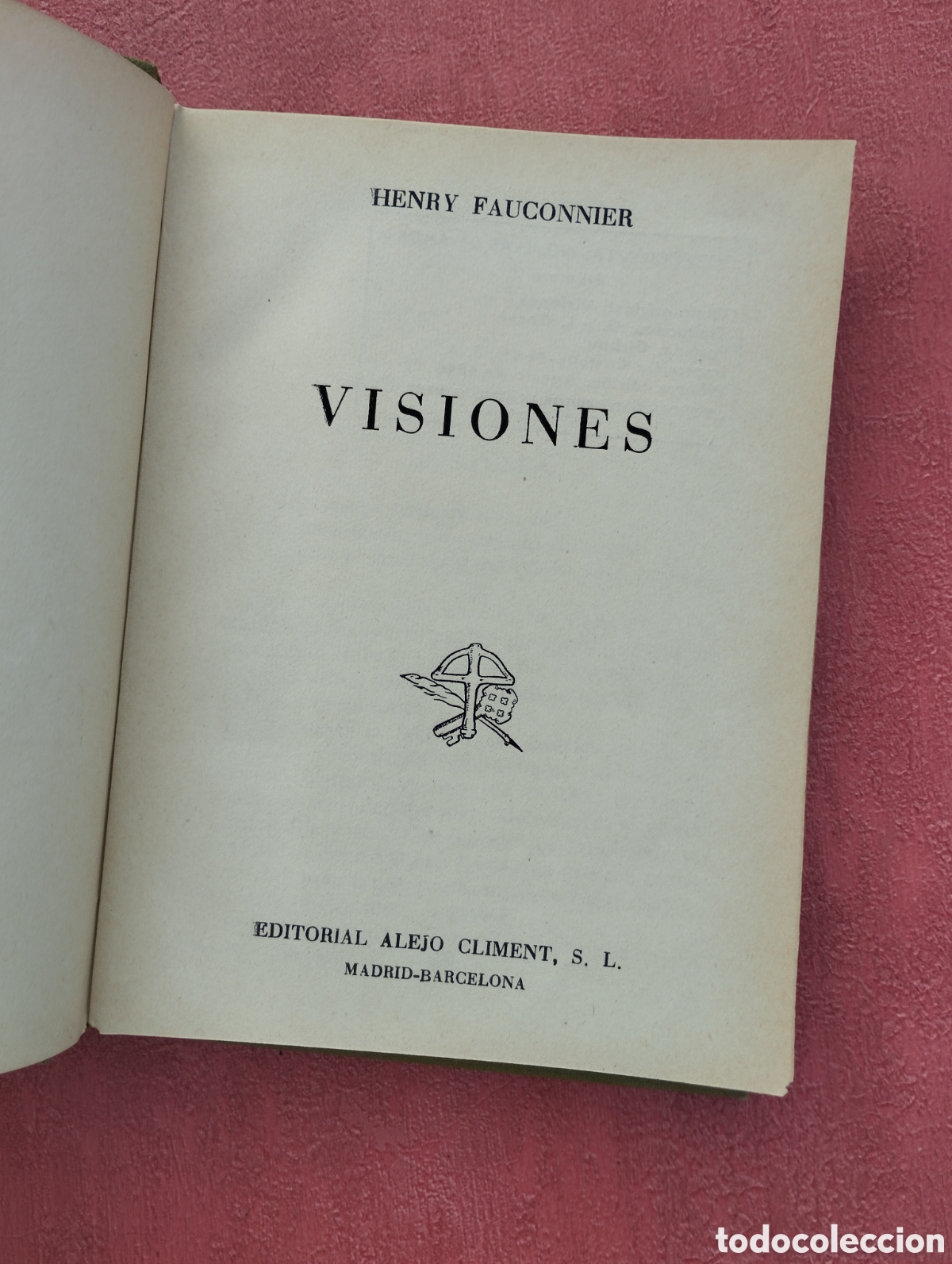 Libros: Visiones. Henry Fauconnier. - Foto 1