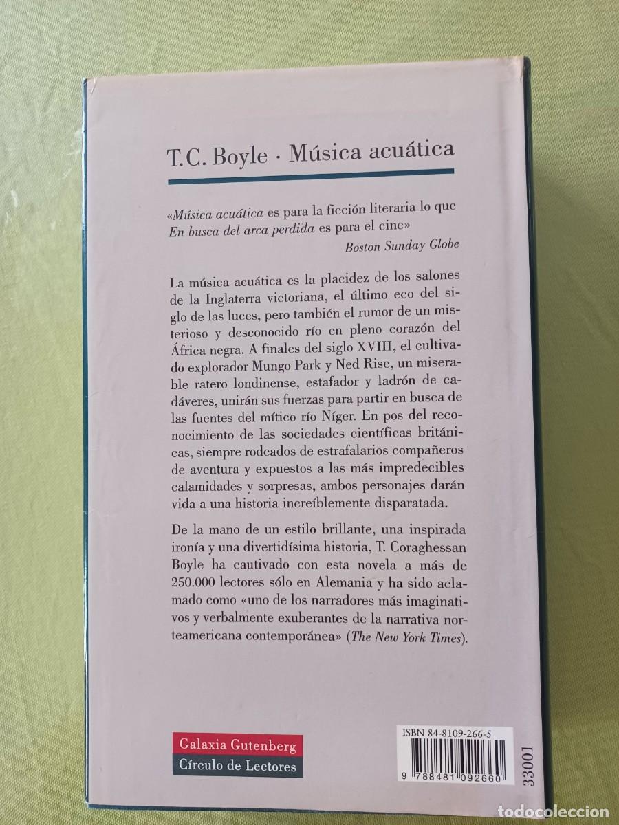 Libros: MUSICA ACUATICA - T C BOYLE. - Foto 2