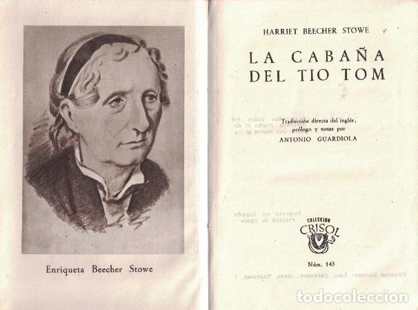 Libros: LA CABA&Ntilde;A DEL TIO TOM. - Beecher Stowe. Harriet, - Foto 1