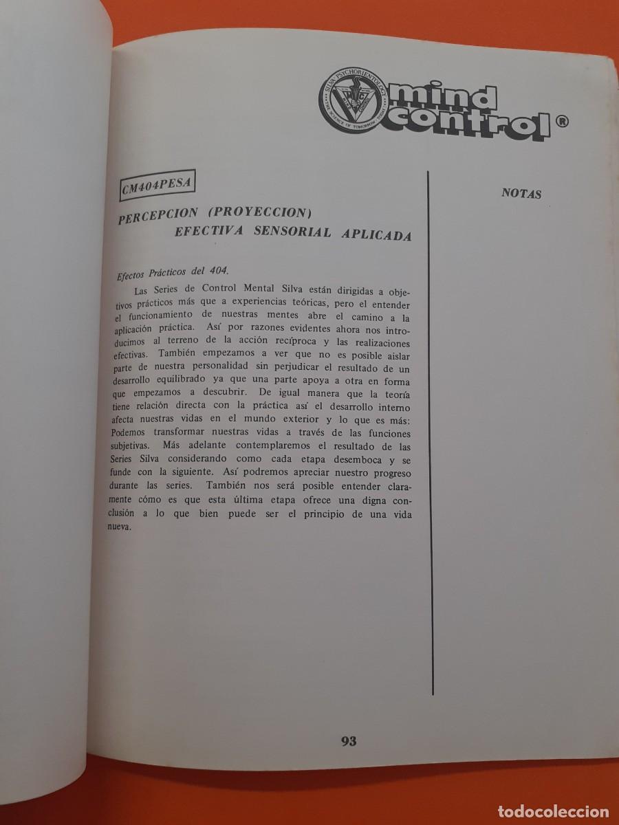 Libros: MIND CONTROL, THE AMERICAN DYNAMIC MEDITATION SYSTEM � DESARROLLO PSIQUICO - JOSE SILVA - Foto 5