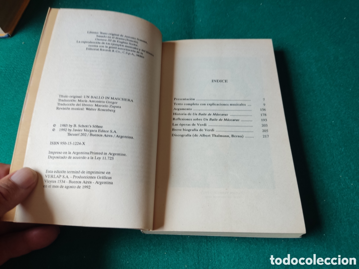 Libros: Libro un baile de m&aacute;scaras de Giuseppe Verdi - Foto 2