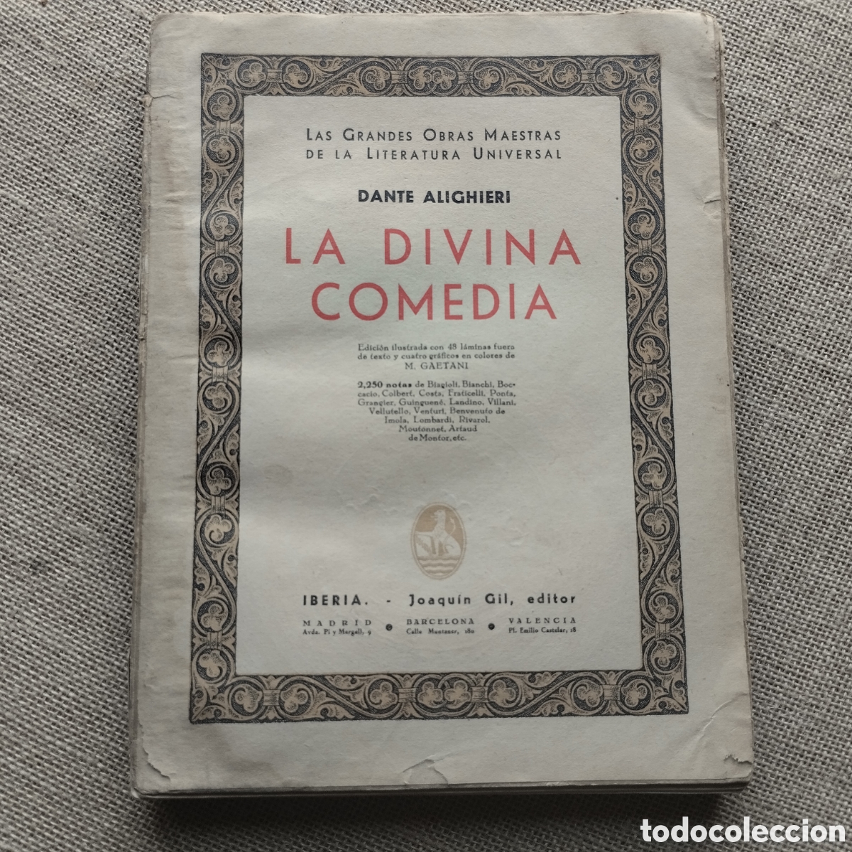 Libros: Libro. LA DIVINA COMEDIA. Dante Alighieri - Foto 1