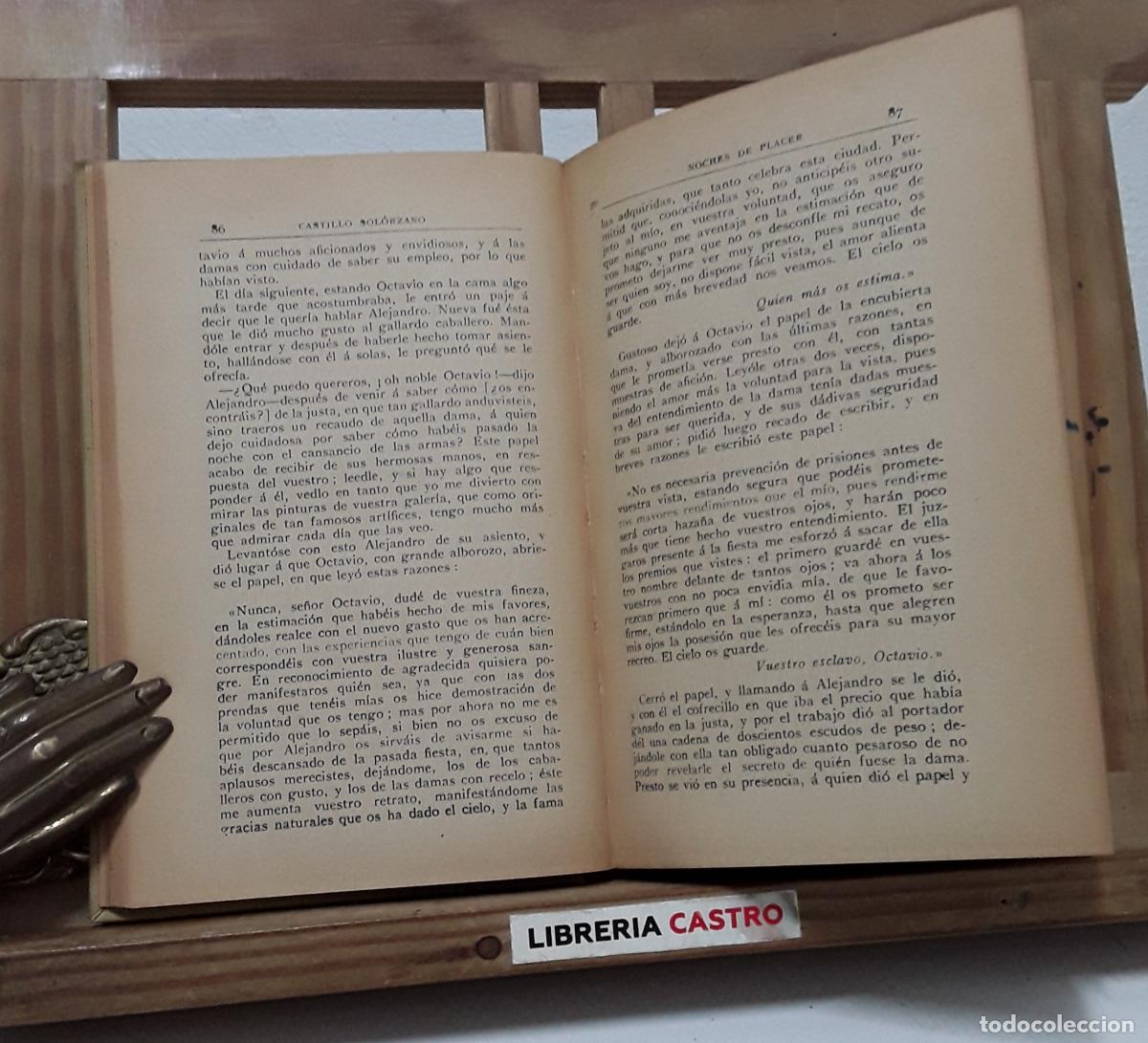 Libros: Noches de placer - Alonso de Castillo Sol&oacute;rzano. - Foto 2