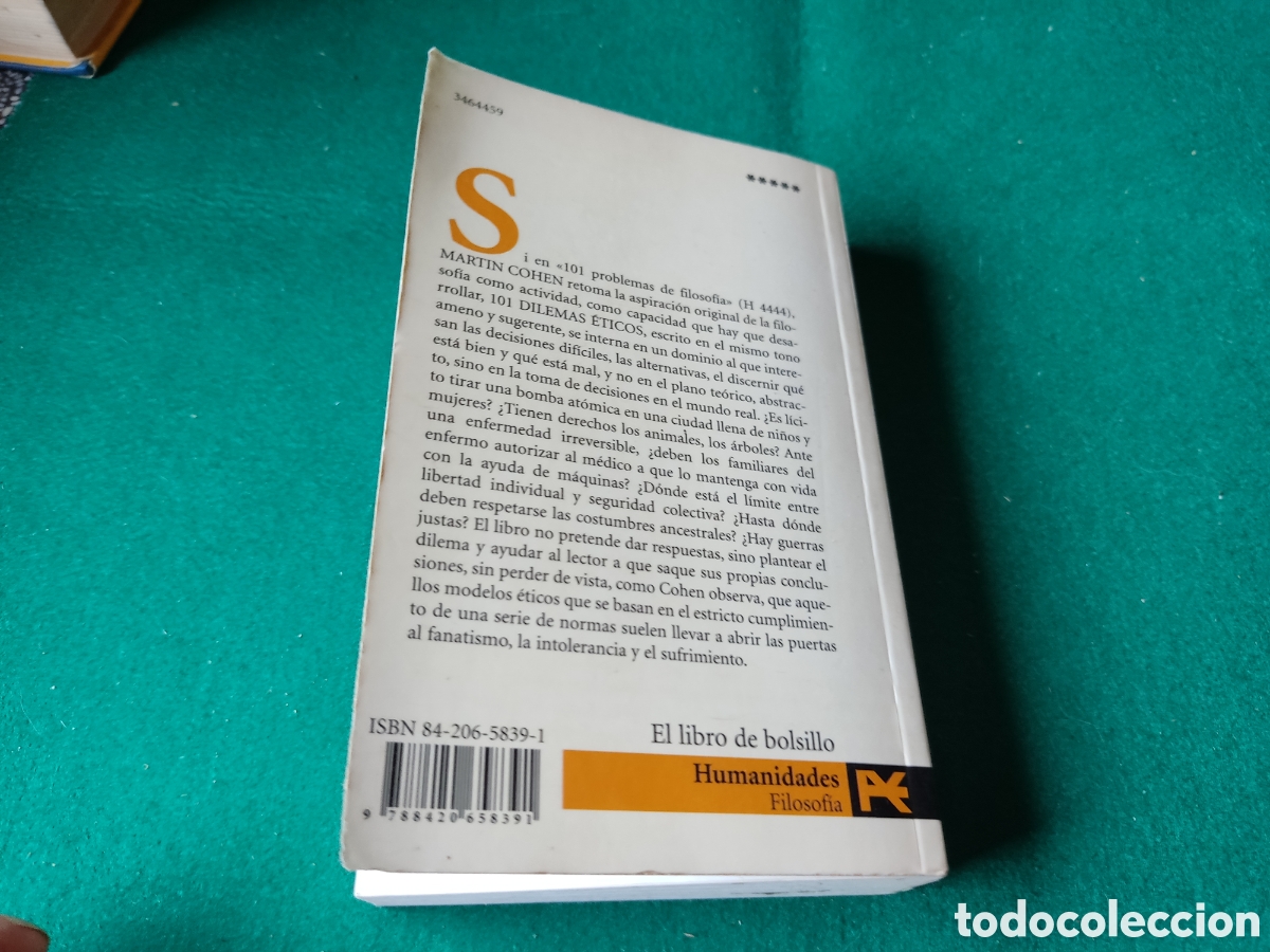 Libros: Libro 101 dilemas &eacute;ticos de martin cohen - Foto 5