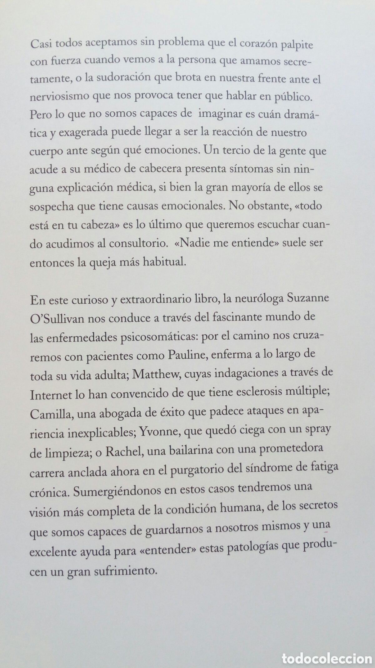 Libros: Todo est&aacute; en tu cabeza. Suzanne OSullivan. - Foto 3