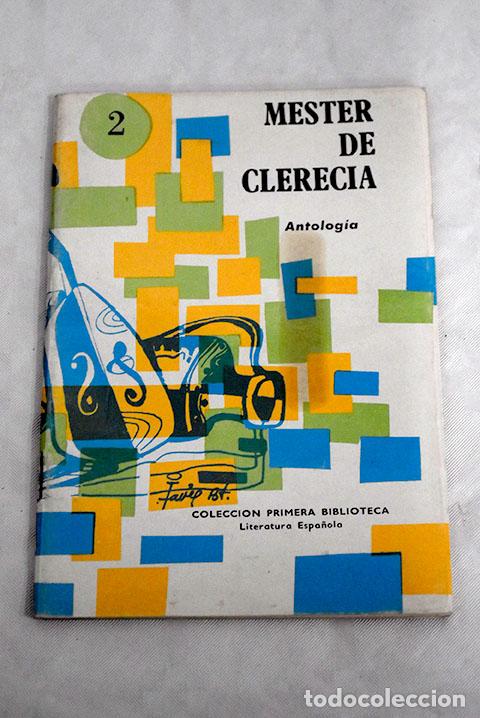 Libros: Mester de clerec&iacute;a: [antolog&iacute;a] - Foto 1