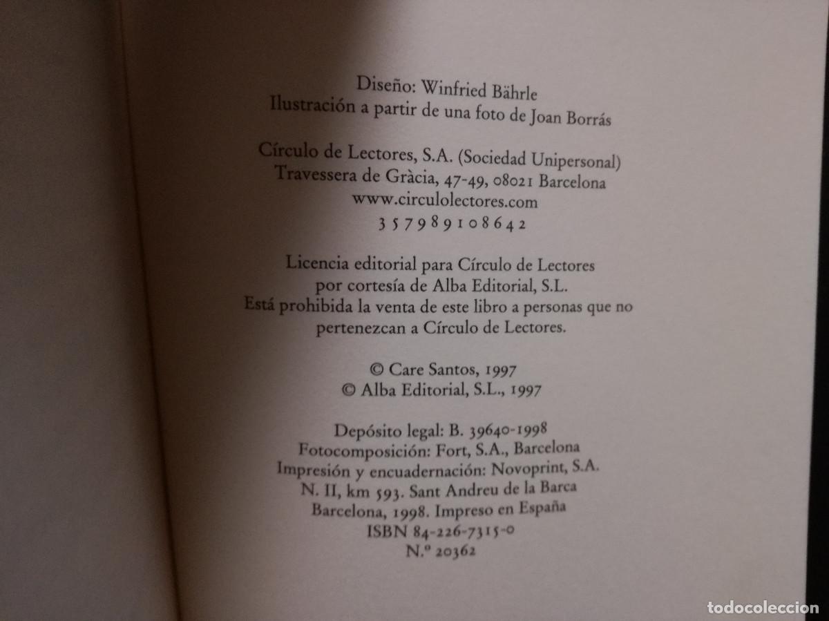 Libros: LIBRO - OKUPADA - CARE SANTOS - CIRCULO DE LECTORES - Foto 2