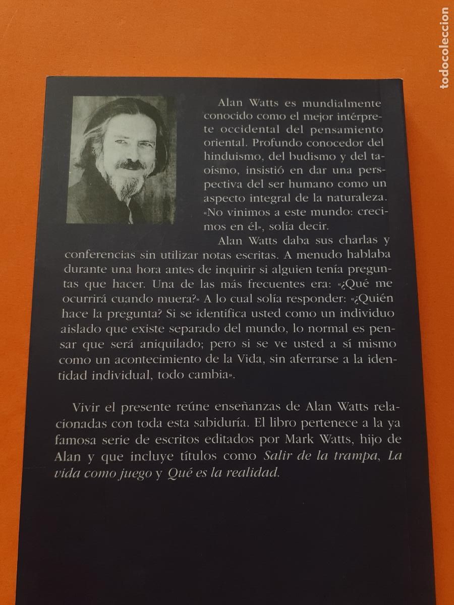 Libros: VIVIR EL PRESENTE � MAESTROS CONTEMPORANEOS - ALAN WATTS - Foto 2