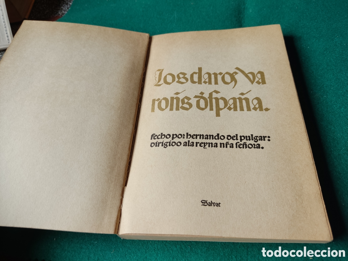 Libros: Libro edici&oacute;n facs&iacute;mil Claros varones de Espa&ntilde;a 1500 - Foto 2