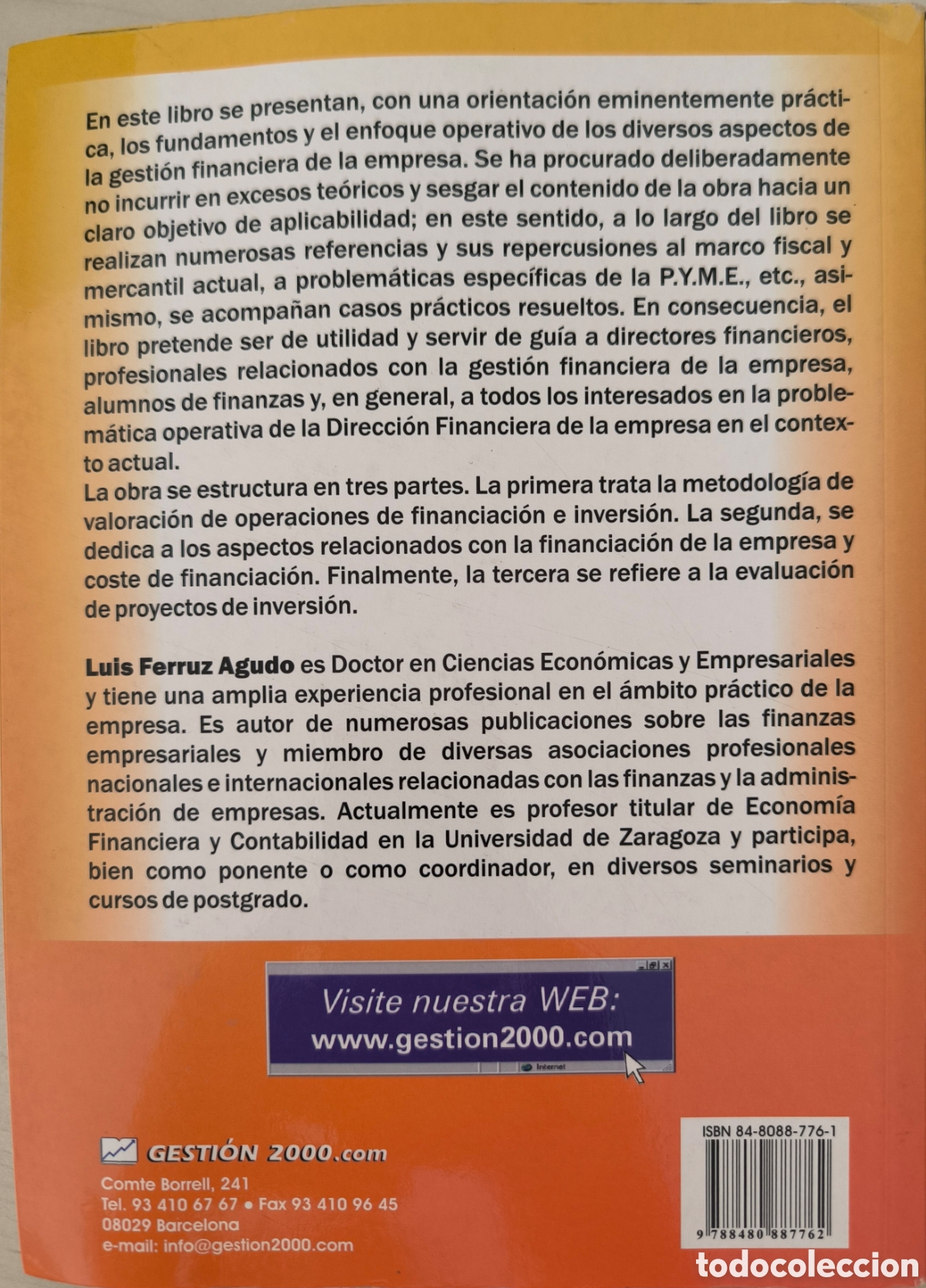 Libros: DIRECCI&Oacute;N FINANCIERA. Luis Ferruz. - Foto 2