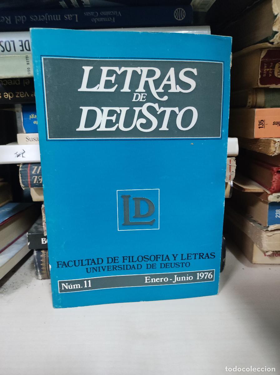 Libros: LETRAS DE DEUSTO VOL 6 N&ordm; 11 ENERO-JUNIO 1976 - Foto 1