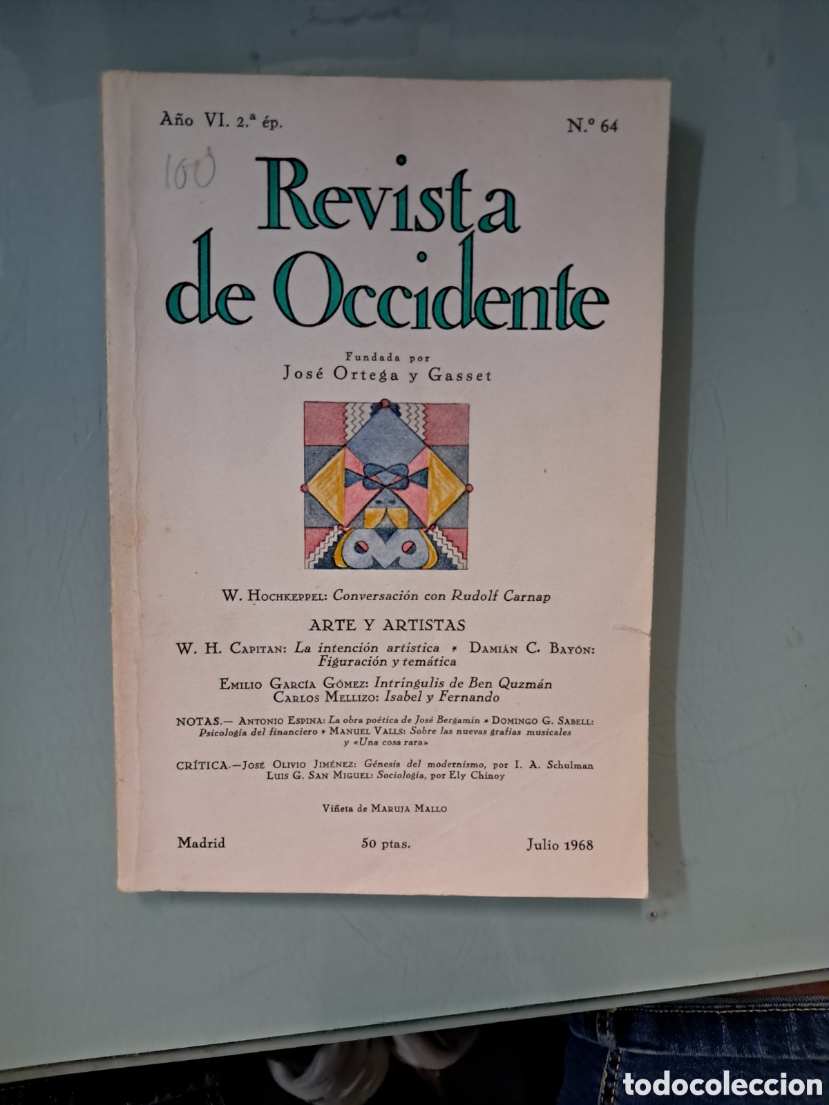 Libros: Revista de occidente, n&uacute;mero 64,1968 - Foto 1