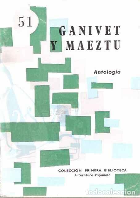 Libros: Antolog&iacute;a - Ganivet y Maetzu - Foto 1