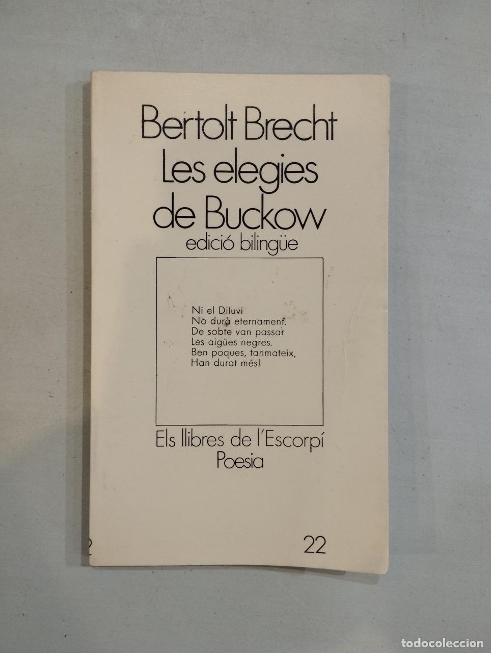 Libros: Bertolt Brecht - Les elegies de Buckow - Foto 1