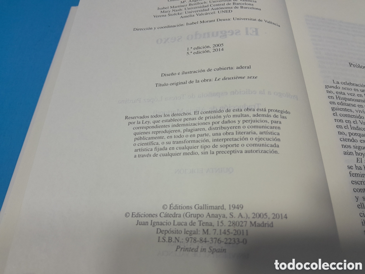 Libros: EL SEGUNDO SEXO - SIMONE DE BEAUVOIR - Foto 2