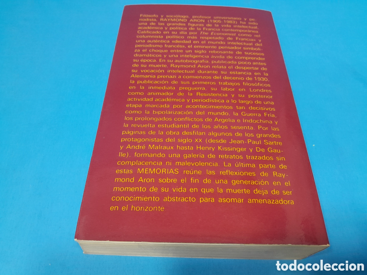Libros: RAYMOND ARON - MEMORIAS - ALIANZA EDITORIAL - Foto 7