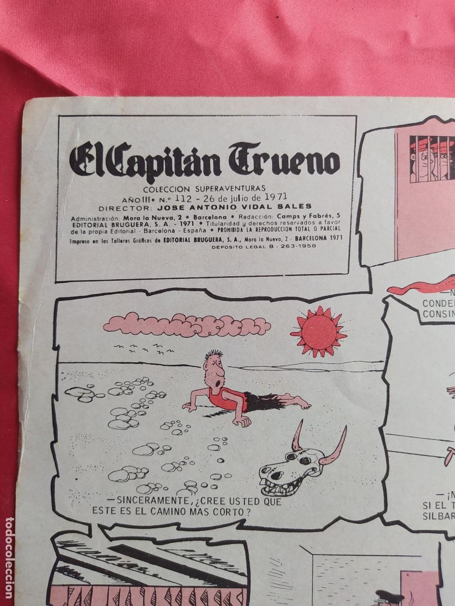 Libros: Car&aacute;tula comic Capit&aacute;n Trueno. N&ordm;112. 1971. CO.1609 - Foto 3