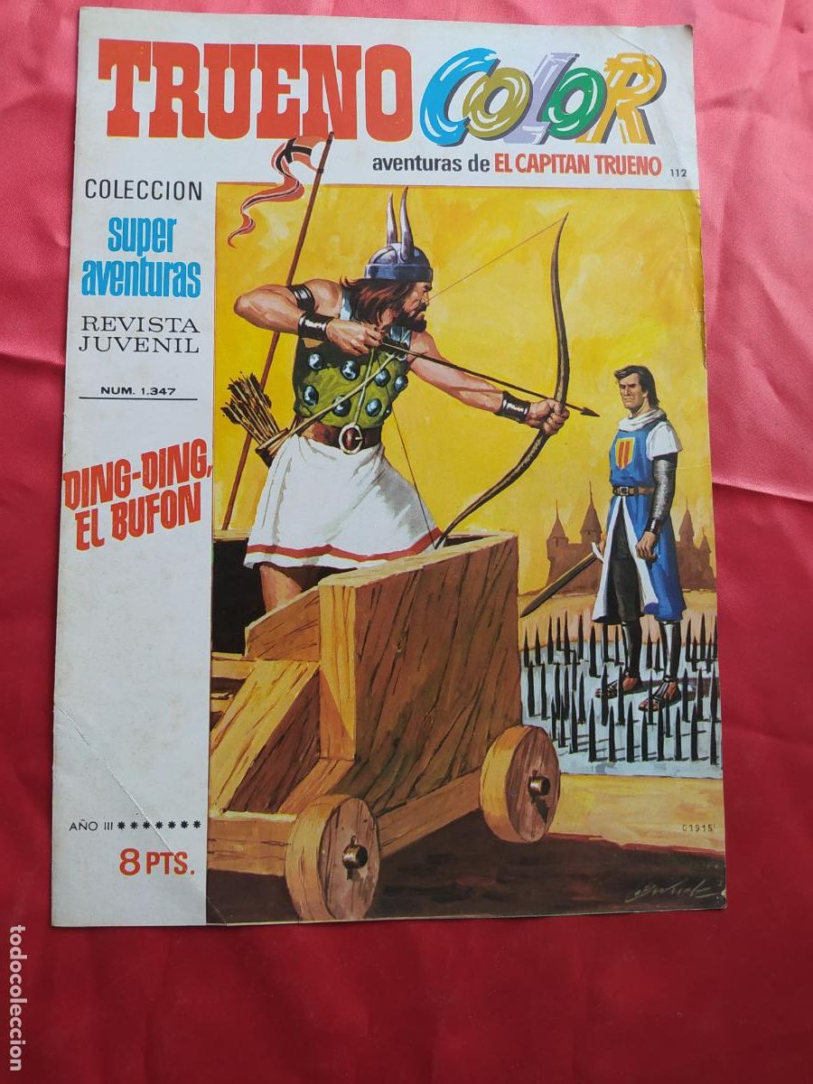 Libros: Car&aacute;tula comic Capit&aacute;n Trueno. N&ordm;112. 1971. CO.1609 - Foto 1