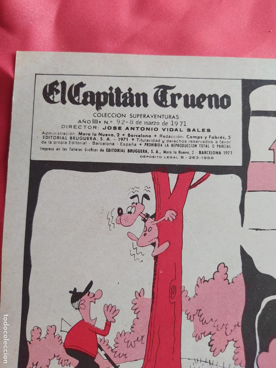 Libros: Car&aacute;tula comic Capit&aacute;n Trueno. N&ordm;92. 1971. CO.1593 - Foto 3