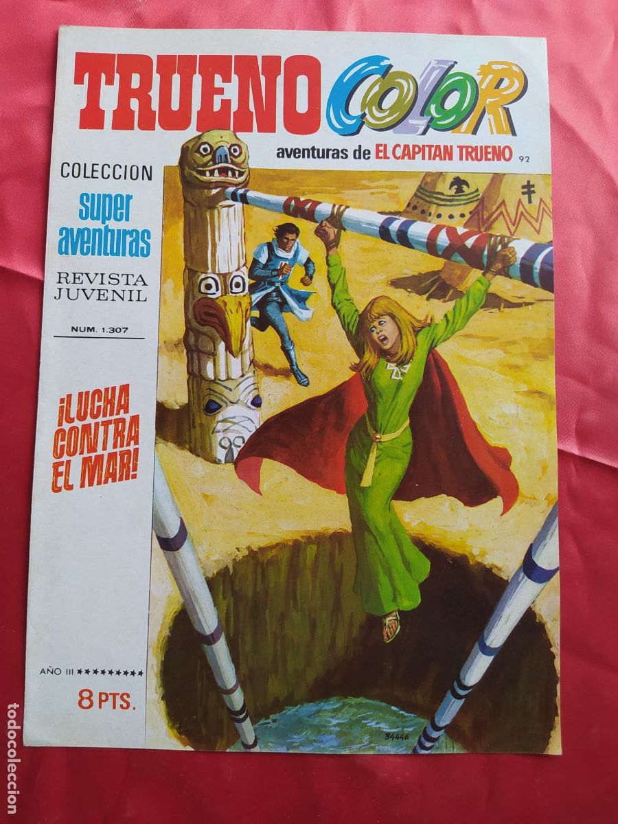 Libros: Car&aacute;tula comic Capit&aacute;n Trueno. N&ordm;92. 1971. CO.1593 - Foto 1