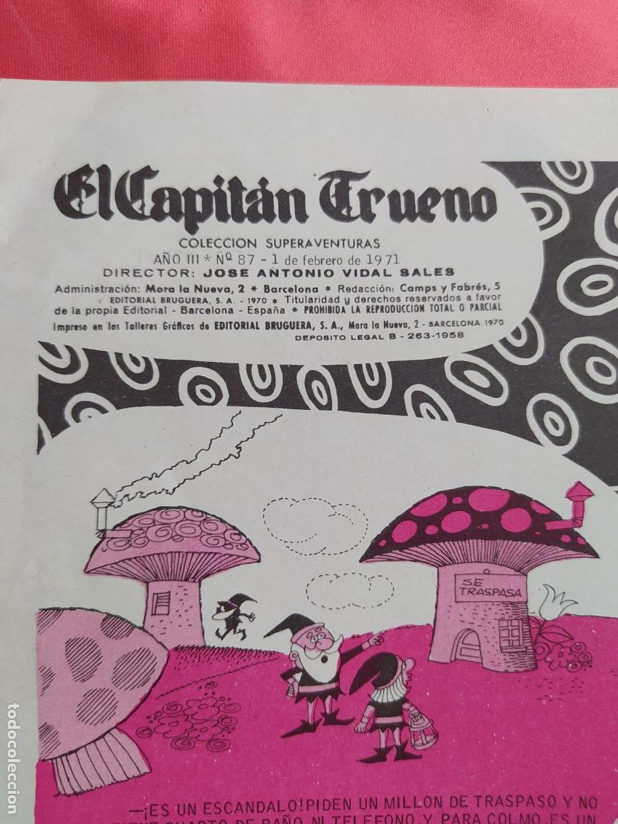 Libros: Car&aacute;tula comic Capit&aacute;n Trueno. N&ordm;87. 1971. CO.1589 - Foto 3