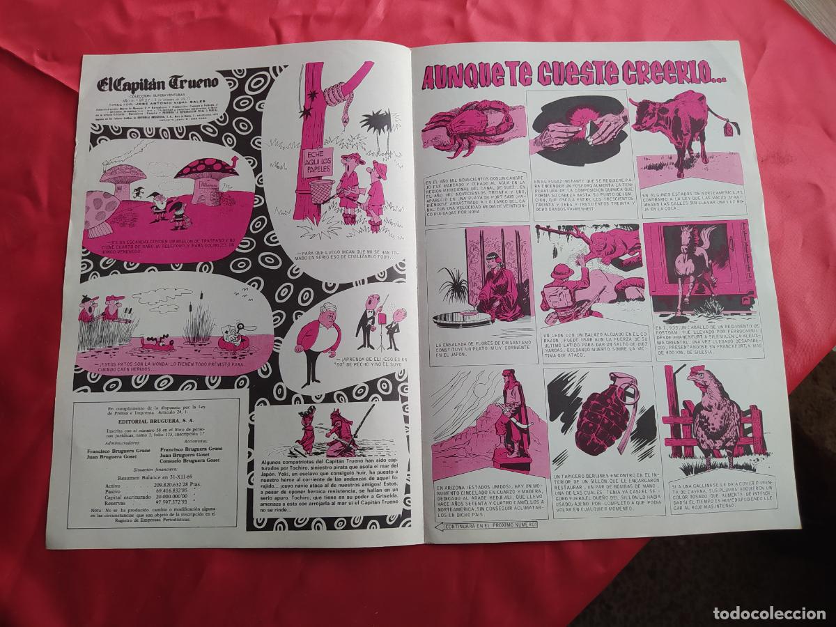 Libros: Car&aacute;tula comic Capit&aacute;n Trueno. N&ordm;87. 1971. CO.1589 - Foto 4