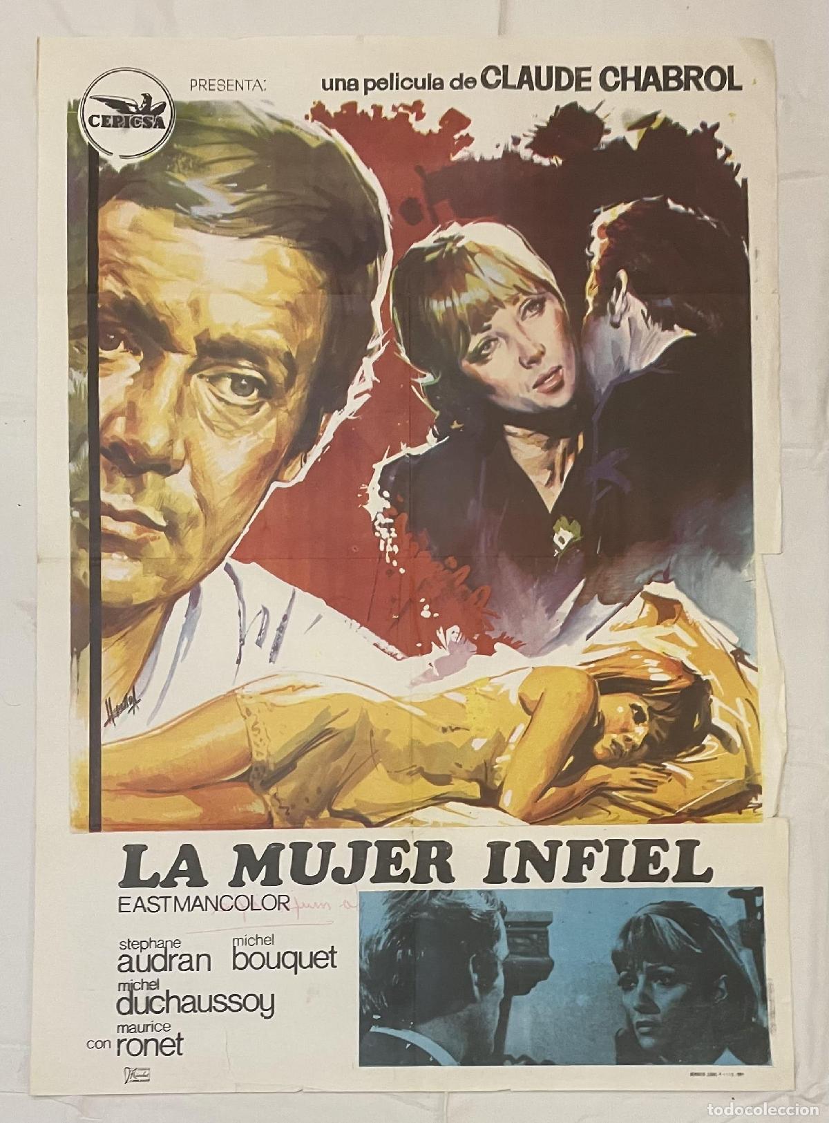 Libros: La Mujer Infiel. Cartel original de la pel&iacute;cula. - Foto 1