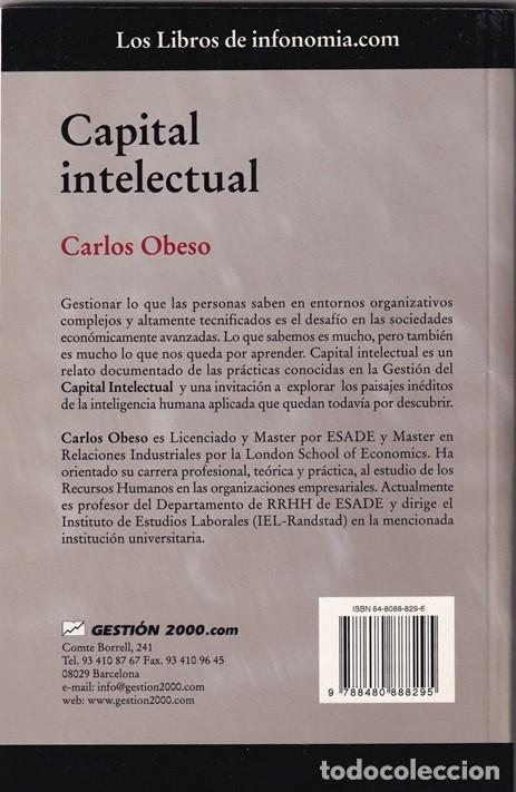 Libros: Capital intelectual - Carlos Obeso - Foto 2