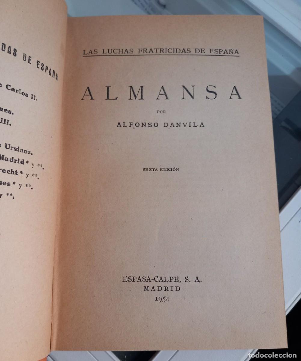 Libros: Almansa. - DANVILA, Alfonso: - Foto 4