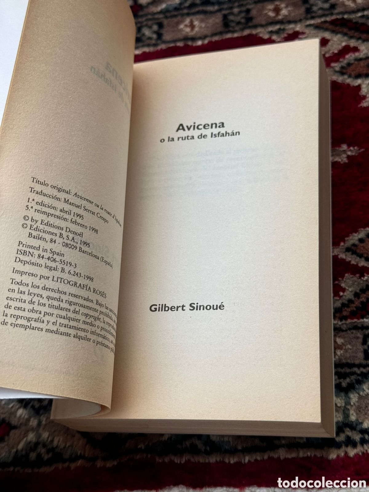 Libros: Avicena o la Ruta de Isfah&aacute;n Gilbert Sinou&eacute; - Foto 2