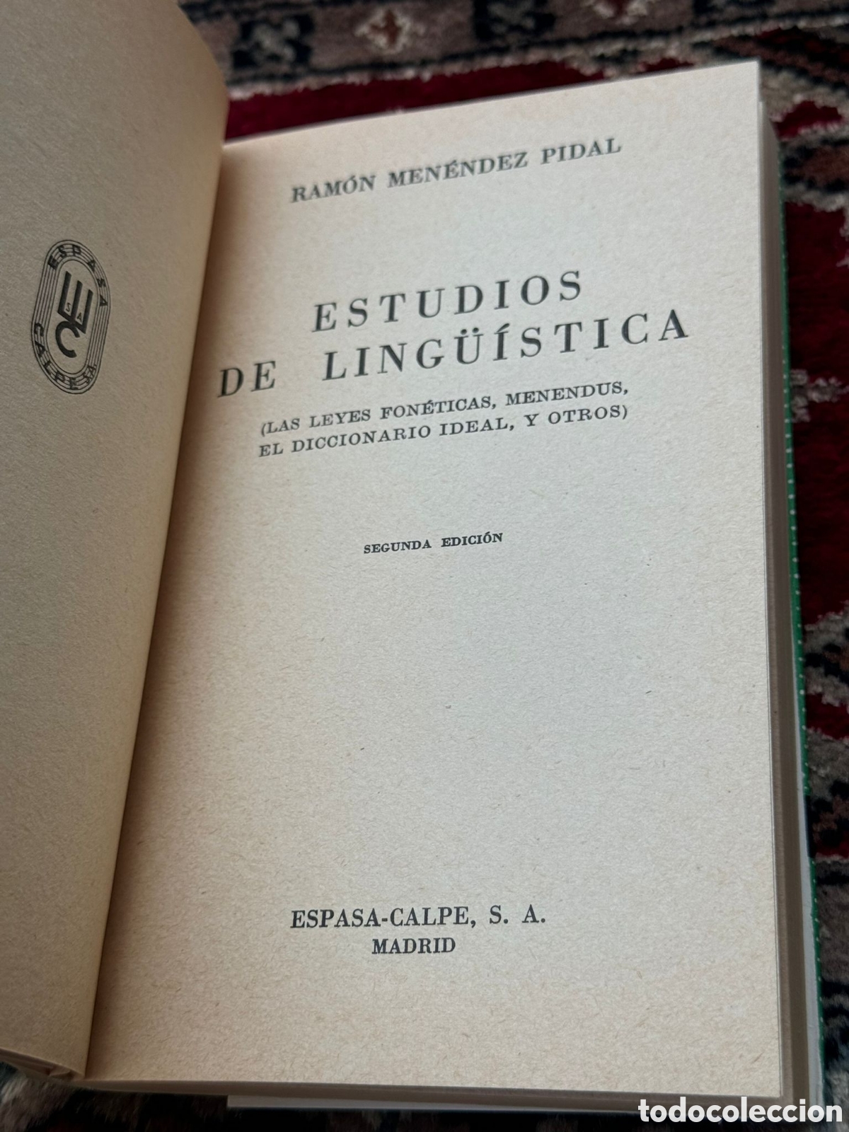 Libros: Estudios de Ling&uuml;&iacute;stica Ram&oacute;n Men&eacute;ndez Pidal - Foto 2