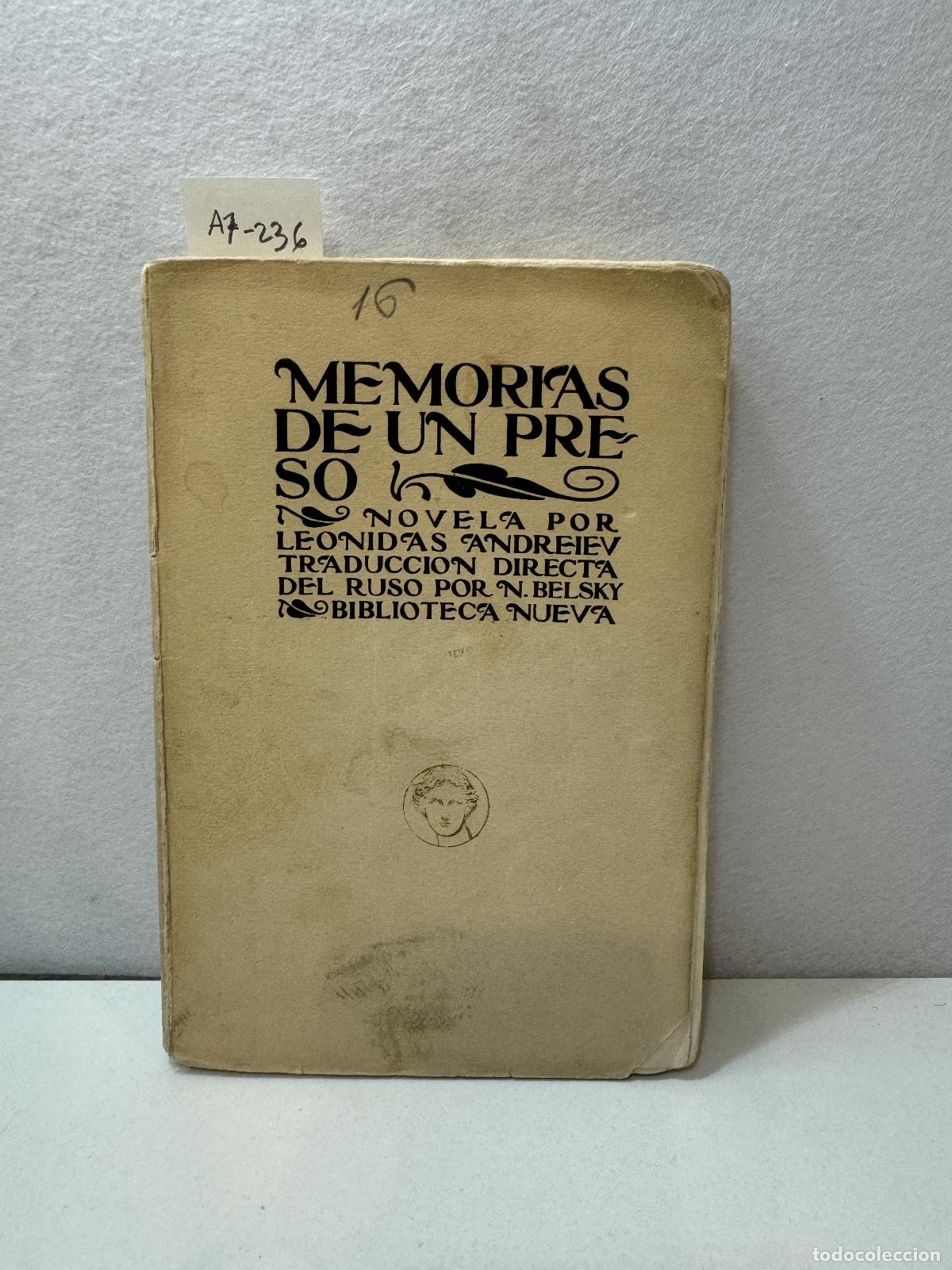 Libros: ANDREIEV, Le&oacute;nidas: - Memorias de un preso. - Foto 1